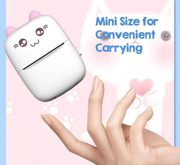 🖨️ Portable Mini Pocket Printer | Bluetooth Thermal Printer | Ink-Free & Rechargeable