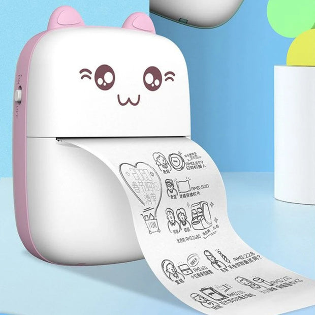 🖨️ Portable Mini Pocket Printer | Bluetooth Thermal Printer | Ink-Free & Rechargeable