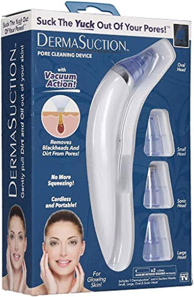 5 Suction Levels, USB Rechargeable Blackhead Remover | 5 مستويات شفط، مزيل رؤوس سوداء قابل لإعادة الشحن عبر USB