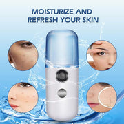 💧 Hydrating Calm Nano Mist Sprayer | Portable Facial Steamer | USB Rechargeable