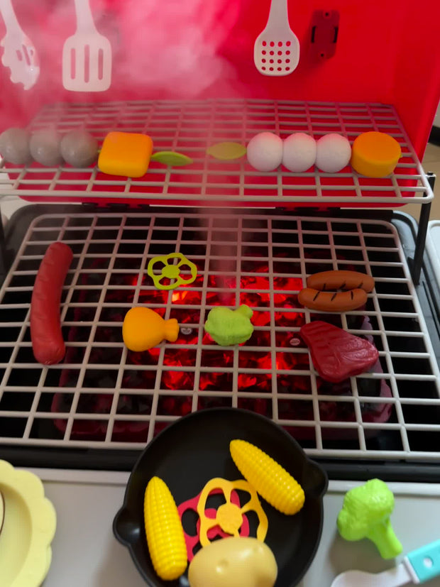 🍔 Kids BBQ Play Set | Realistic Pretend Grill Toy | Safe & Fun Role-Play Kit