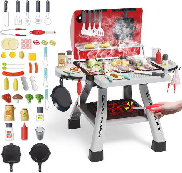 🍔 Kids BBQ Play Set | Realistic Pretend Grill Toy | Safe & Fun Role-Play Kit