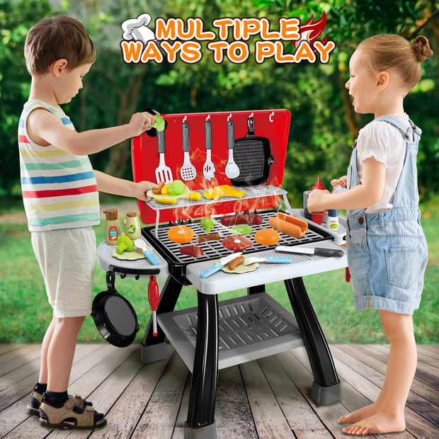 🍔 Kids BBQ Play Set | Realistic Pretend Grill Toy | Safe & Fun Role-Play Kit