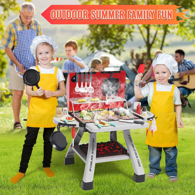 🍔 Kids BBQ Play Set | Realistic Pretend Grill Toy | Safe & Fun Role-Play Kit