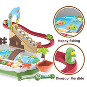 🎣 Kids Magnetic Fishing Game Set | Interactive Rotating Board with Fish & Dinosaurs