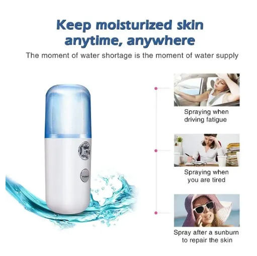 💧 Hydrating Calm Nano Mist Sprayer | Portable Facial Steamer | USB Rechargeable