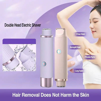 Double-Head Electric Shaver ماكينة حلاقة كهربائية مزدوجة الرأس