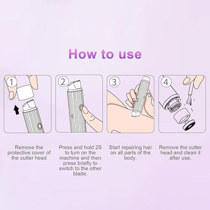 Double-Head Electric Shaver ماكينة حلاقة كهربائية مزدوجة الرأس