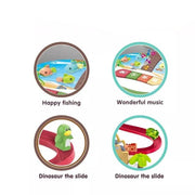 🎣 Kids Magnetic Fishing Game Set | Interactive Rotating Board with Fish & Dinosaurs