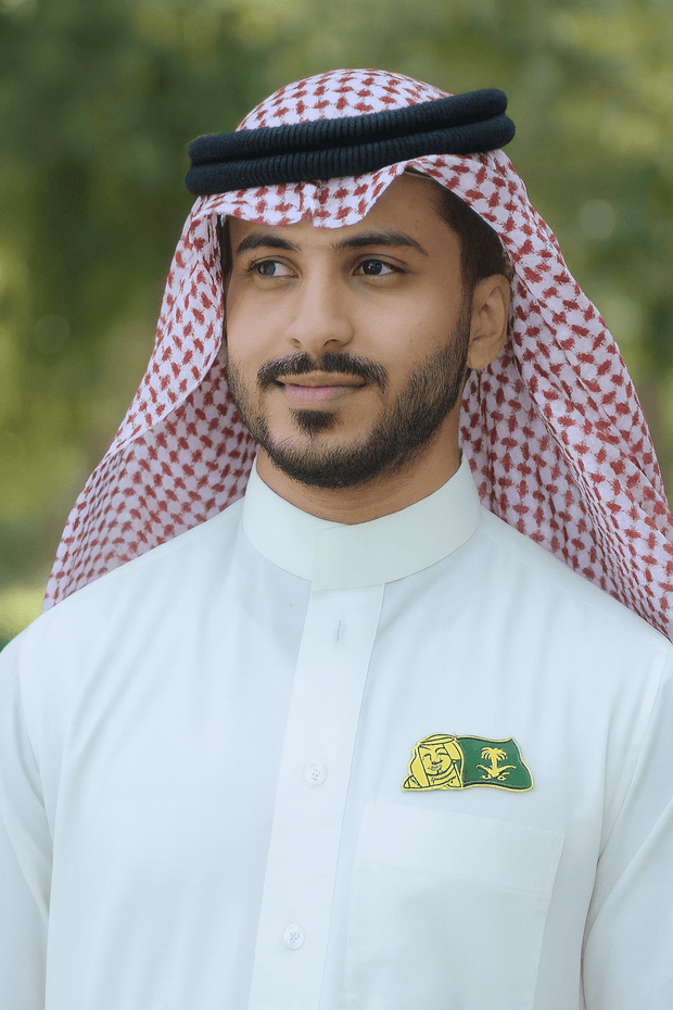 7-in-1 Gift Set Saudi National Day Celebration Bundle (Burner, Holder, Pins, Sashes, Badge, Cap & LED Dome)