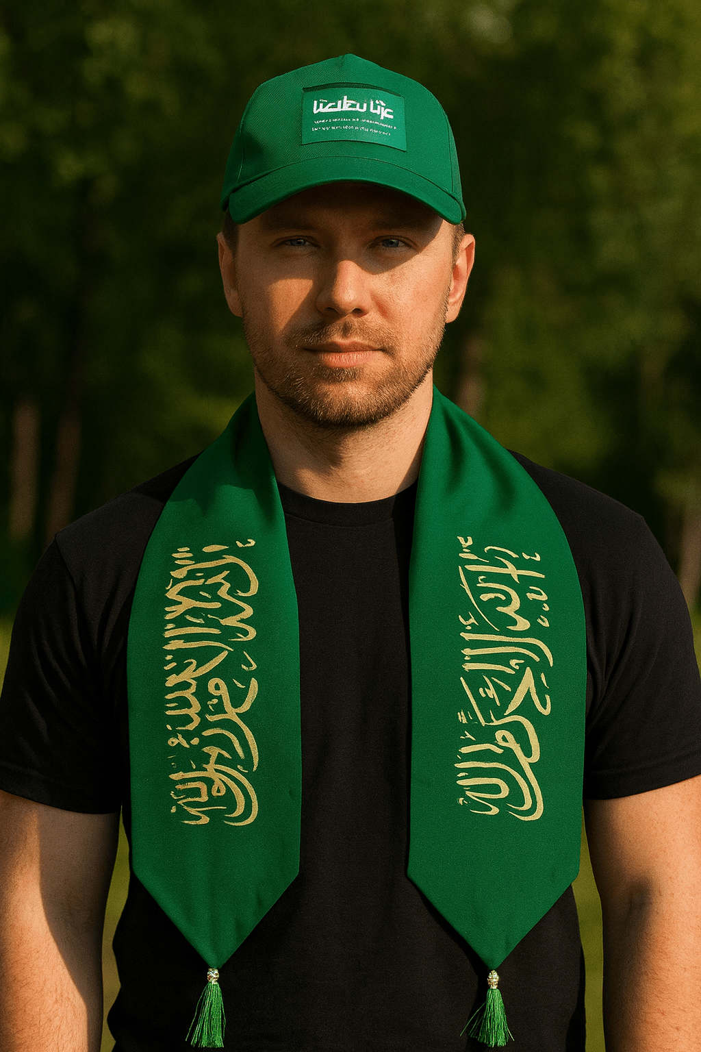 7-in-1 Gift Set Saudi National Day Celebration Bundle (Burner, Holder, Pins, Sashes, Badge, Cap & LED Dome)