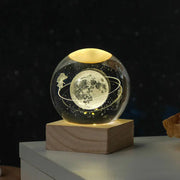 Crystal ball 3D interior carving process luminous space series pattern home decoration